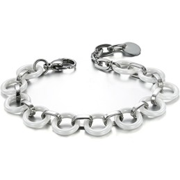 Pulsera De Cerámica De Tungsteno Blanco Para Mujer, La Reina De La Calidad