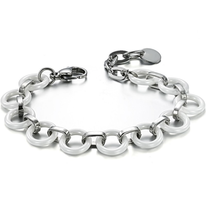 Pulsera De Cerámica De Tungsteno Blanco Para Mujer, La Reina De La Calidad Pulsera De Cerámica De Tungsteno Blanco Para Mujer, La Reina De La Calidad
