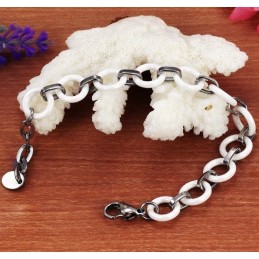 Pulsera De Cerámica De Tungsteno Blanco Para Mujer, La Reina De La Calidad
