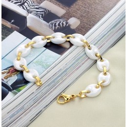Pulsera De Cerámica De Tungsteno Blanca Para Mujer De Calidad Estable