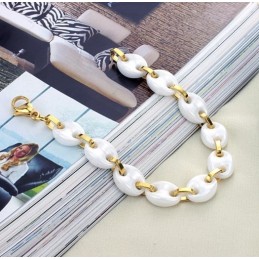 Pulsera De Cerámica De Tungsteno Blanca Para Mujer De Calidad Estable