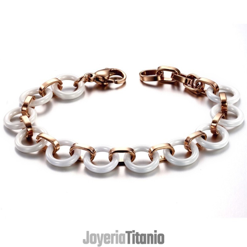 Pulsera De Cerámica De Tungsteno Para Mujer "To Have A Long Story"