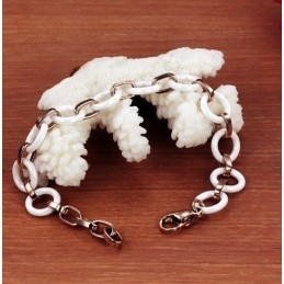 Pulsera De Cerámica De Tungsteno Para Mujer "To Have A Long Story"
