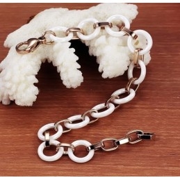 Pulsera De Cerámica De Tungsteno Para Mujer "To Have A Long Story"