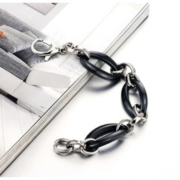 Pulsera De Cerámica De Tungsteno Con Elipse Para Mujer Con Amplia Variedad