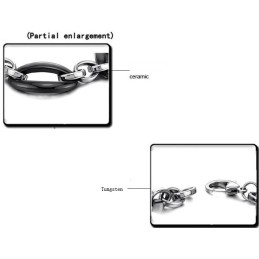Pulsera De Cerámica De Tungsteno Con Elipse Para Mujer Con Amplia Variedad