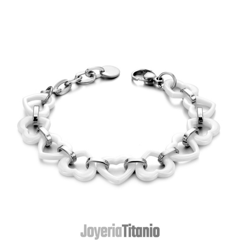 Pulsera De Cerámica De Tungsteno Con Forma De Corazón, Calidad Y Cantidad Garantizadas Pulsera De Cerámica De Tungsteno Con Forma De Corazón, Calidad Y Cantidad Garantizadas