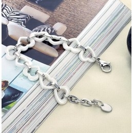 Pulsera De Cerámica De Tungsteno Con Forma De Corazón, Calidad Y Cantidad Garantizadas