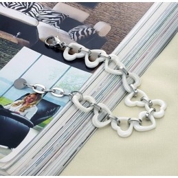 Pulsera De Cerámica De Tungsteno Con Forma De Corazón, Calidad Y Cantidad Garantizadas
