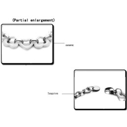 Pulsera De Cerámica De Tungsteno Con Forma De Corazón, Calidad Y Cantidad Garantizadas