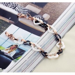 Pulsera De Cerámica De Tungsteno Con Forma De Corazón Para Mujer, De Rendimiento Confiable
