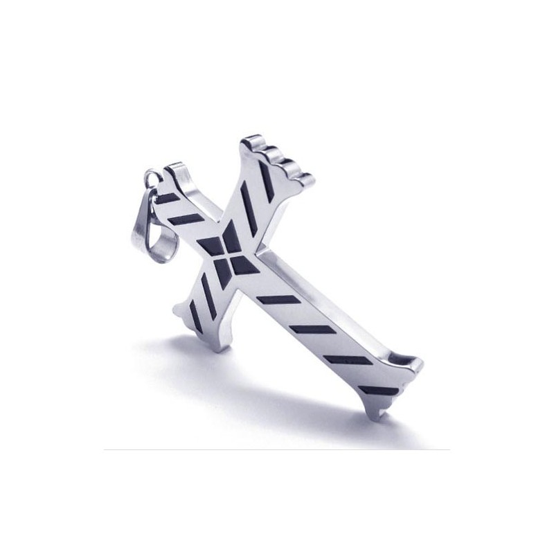 Nuevo Colgante De Titanio Con Cruz Para Hombre - Cadena Gratuita Nuevo Colgante De Titanio Con Cruz Para Hombre - Cadena Gratuita
