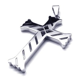 Nuevo Colgante De Titanio Con Cruz Para Hombre - Cadena Gratuita