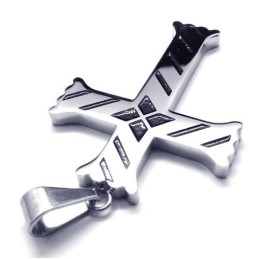 Nuevo Colgante De Titanio Con Cruz Para Hombre - Cadena Gratuita