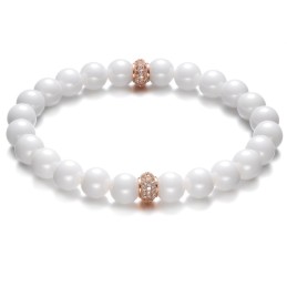 Pulsera De Cerámica De Tungsteno Fácil De Usar Con Cuentas