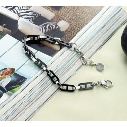 Pulsera De Cerámica De Tungsteno Negra Para Mujer De Excelente Calidad
