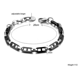 Pulsera De Cerámica De Tungsteno Negra Para Mujer De Excelente Calidad