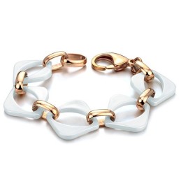 Pulsera De Cerámica De Tungsteno Blanco De Alta Calidad