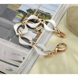 Pulsera De Cerámica De Tungsteno Blanco De Alta Calidad