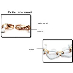 Pulsera De Cerámica De Tungsteno Blanco De Alta Calidad
