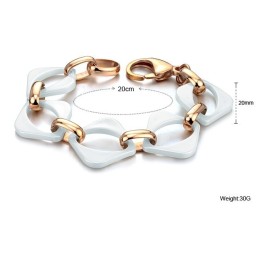 Pulsera De Cerámica De Tungsteno Blanco De Alta Calidad