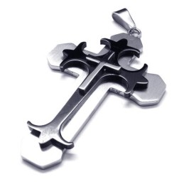 Colgante De Cruz De Titanio Para Hombre - Free Chian