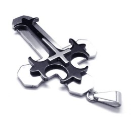 Colgante De Cruz De Titanio Para Hombre - Free Chian
