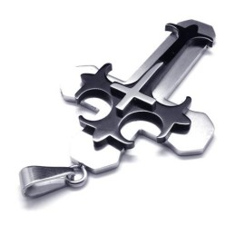 Colgante De Cruz De Titanio Para Hombre - Free Chian