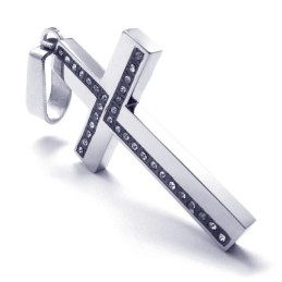 Colgante De Titanio Con Cruz De Moda Para Hombre - Cadena Gratuita