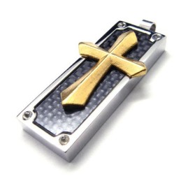 Colgante De Cruz De Titanio Para Hombre - Free Chian