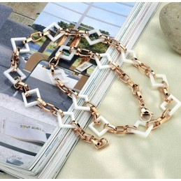 Collar De Cerámica De Tungsteno Con Forma Cuadrada, La Reina De La Calidad