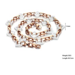 Collar De Cerámica De Tungsteno Con Forma Cuadrada, La Reina De La Calidad