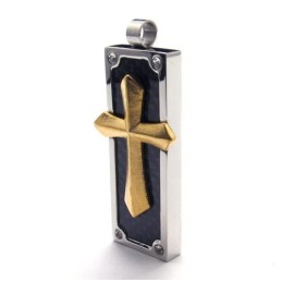Colgante De Cruz De Titanio Para Hombre - Free Chian
