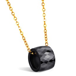 Collar De Cerámica De Tungsteno Negro Para Mujer, Para Disfrutar De Una Alta Reputación Tanto En El País Como En El Extranjero.