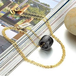 Collar De Cerámica De Tungsteno Negro Para Mujer, Para Disfrutar De Una Alta Reputación Tanto En El País Como En El Extranjero.