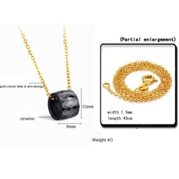 Collar De Cerámica De Tungsteno Negro Para Mujer, Para Disfrutar De Una Alta Reputación Tanto En El País Como En El Extranjero.