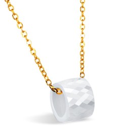 Collar De Cerámica De Tungsteno Blanco De Calidad Superior Para Mujer