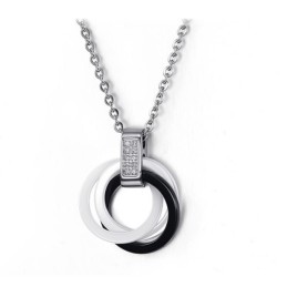 Conocido Por Su Excelente Calidad De Collar De Cerámica De Tungsteno Blanco Y Negro