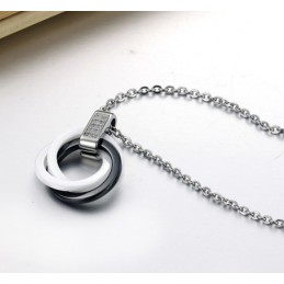 Conocido Por Su Excelente Calidad De Collar De Cerámica De Tungsteno Blanco Y Negro