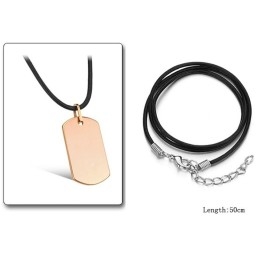 Collar De Cerámica De Tungsteno Cuadrado Para Mujer Con Especificaciones Completas