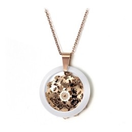 Collar De Cerámica De Tungsteno Con Baño De Oro Rosa De Calidad Confiable