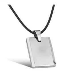 Collar De Cerámica De Tungsteno Con Forma De Cubo Para Hombre De Alta Calidad