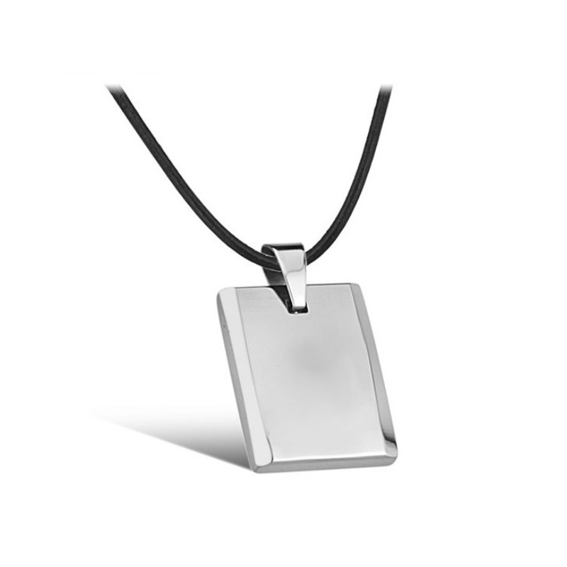 Collar De Cerámica De Tungsteno Con Forma De Cubo Para Hombre De Alta Calidad Collar De Cerámica De Tungsteno Con Forma De Cubo Para Hombre De Alta Calidad