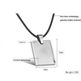 Collar De Cerámica De Tungsteno Con Forma De Cubo Para Hombre De Alta Calidad