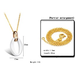 Collar Femenino De Cerámica De Tungsteno Blanco Con Amplia Variedad