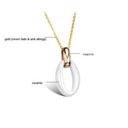 Collar Femenino De Cerámica De Tungsteno Blanco Con Amplia Variedad