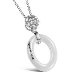 Collar De Cerámica De Tungsteno Conciso Para Mujer, El Rey De La Cantidad