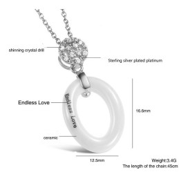 Collar De Cerámica De Tungsteno Conciso Para Mujer, El Rey De La Cantidad