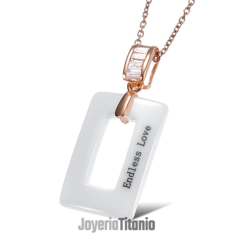 Collar Cuadrado De Cerámica Y Tungsteno Para Mujer, De Renombre Mundial Collar Cuadrado De Cerámica Y Tungsteno Para Mujer, De Renombre Mundial