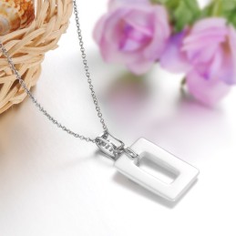 Collar De Cerámica De Tungsteno Conciso De Alta Calidad Para Mujer
